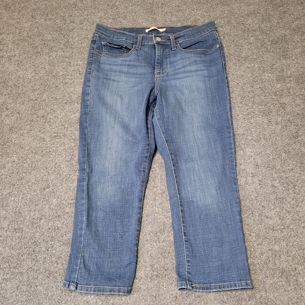 Levi's Capri Womens Size 31 Blue 311 Shaping Skinny Cropped Denim Jeans Stretch